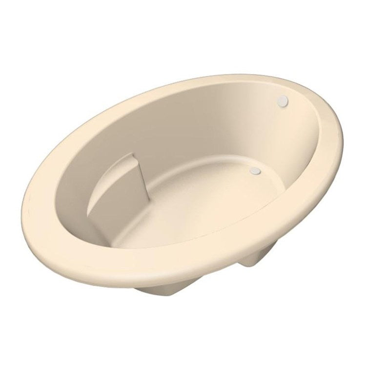 Combination Tub Designer Collection Riley 72 x 42 x 21 Inch Drop-In End Drain Bone Oval - Frankwebs