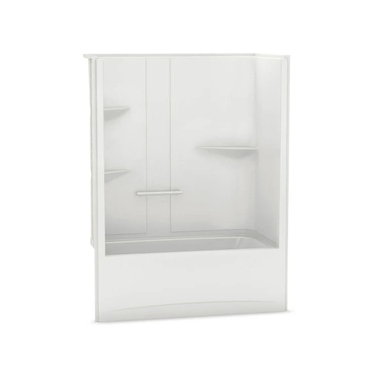 Tub and Shower Module Allia 60 x 32 x 79 Inch Acrylic Right White Aeroeffect - Frankwebs
