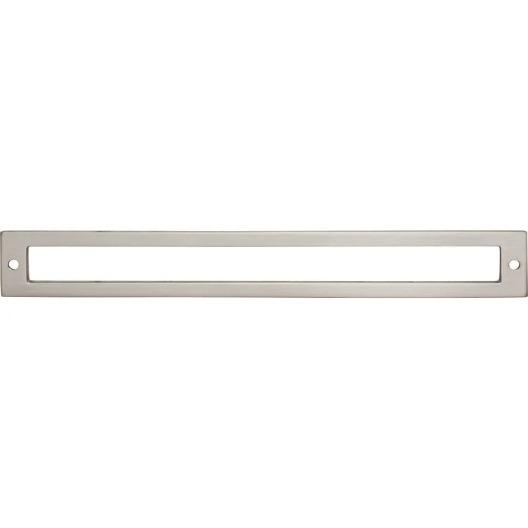 Pull Backplate Lynwood Hollin Rectangle Brushed Satin Nickel 8-13/16 Inch 2 Hole Zinc Alloy - Frankwebs