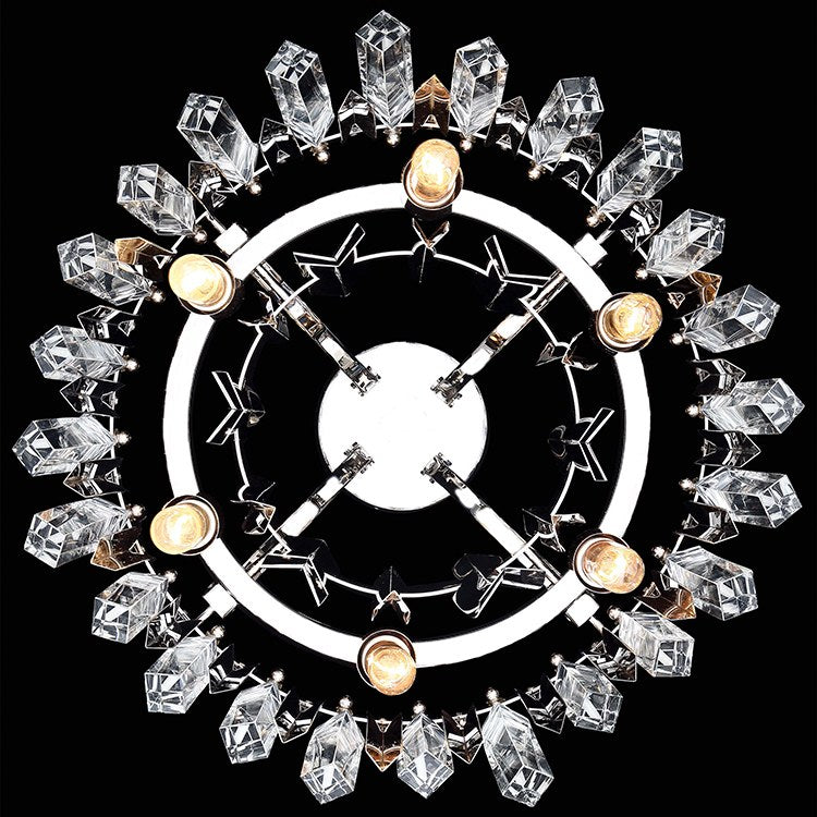 Elegance Royale Six-Light Semi-Flush Mount Ceiling Fixture - Frankwebs