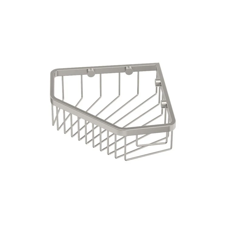 Shower Basket Corner Basket Satin Nickel 8 Inch Concealed Mounting Stainless Steel - Frankwebs