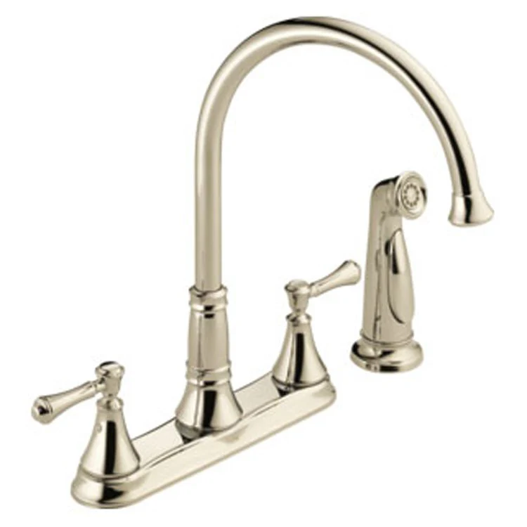 Cassidy Two Handle Kitchen Faucet with Side Sprayer - Frankwebs