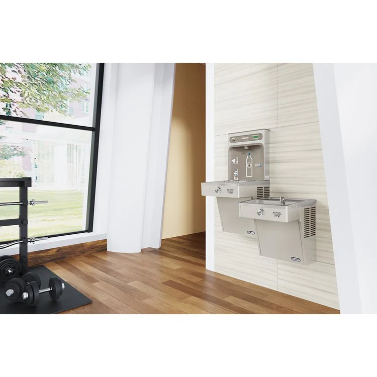 EZH2O Bottle Filling Station with Bi-Level High-Efficiency Vandal-Resistant Refrigerated Cooler - Frankwebs