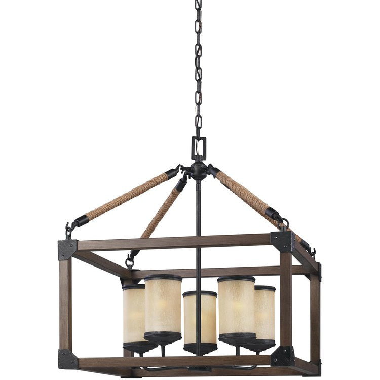 Dunning Five-Light LED Chandelier - Frankwebs