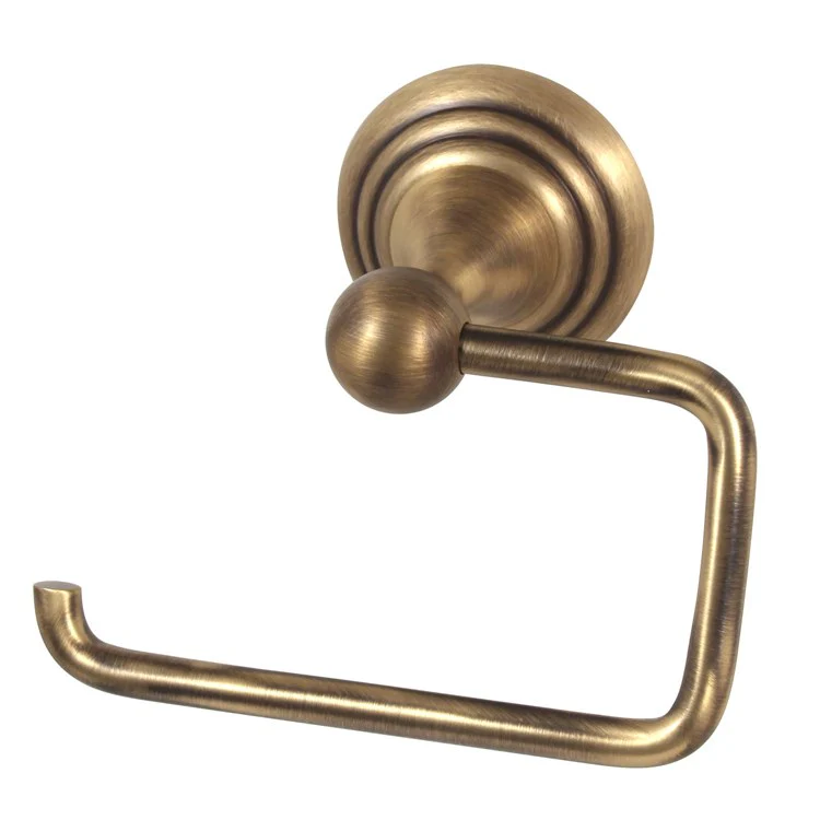 Toilet Paper Holder Embassy Bath Single Post Unlacquered Brass 5-1/2 Inch 3-1/4 Inch Wall Mount - Frankwebs