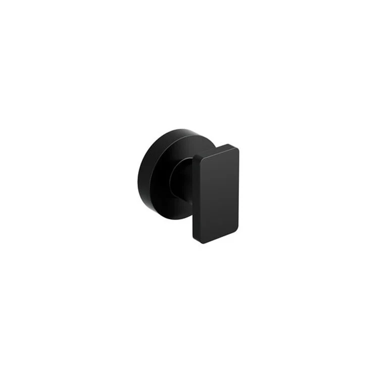 Robe Hook Paradox Black 1-3/4 Inch 1-3/8 Inch Zinc - Frankwebs