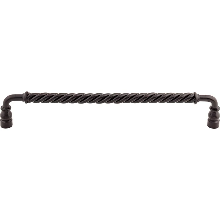 Pull Normandy Twisted Bar Patina Black Steel 12 Inch 12-3/4 x 2/3 x 2-1/8 Inch - Frankwebs