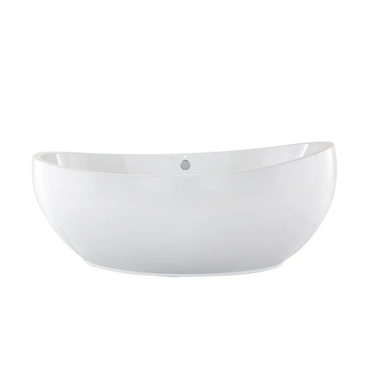 Air Tub Designer Collection Picasso Freestanding Bone Oval Acrylic 66 x 36 x 27 Inch - Frankwebs
