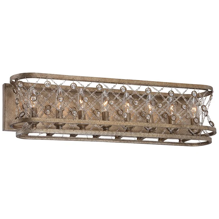 Vel Catena Eight-Light Bathroom Vanity Fixture - Frankwebs