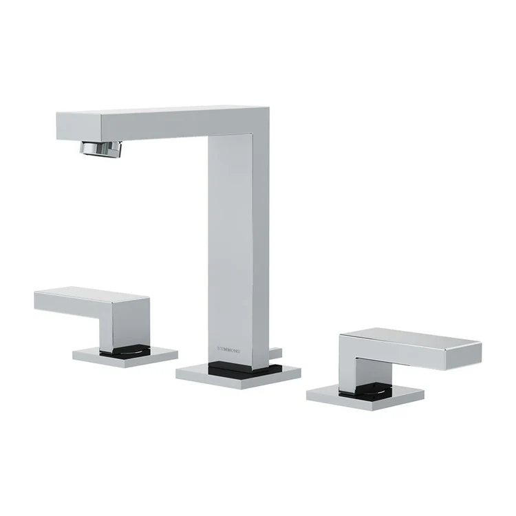 Lavatory Faucet Duro Widespread 8 to 16 Inch Spread 2 Lever ADA WaterSense Polished Chrome 1.0 Gallons per Minute Metal Push Pop 3 Hole - Frankwebs