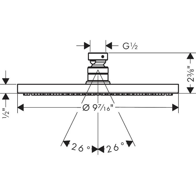 Raindance S 240 Single-Jet Shower Head - Frankwebs