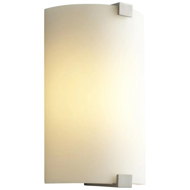 Siren Single-Light LED Wall Sconce with Glass Shade - Satin Nickel - Frankwebs