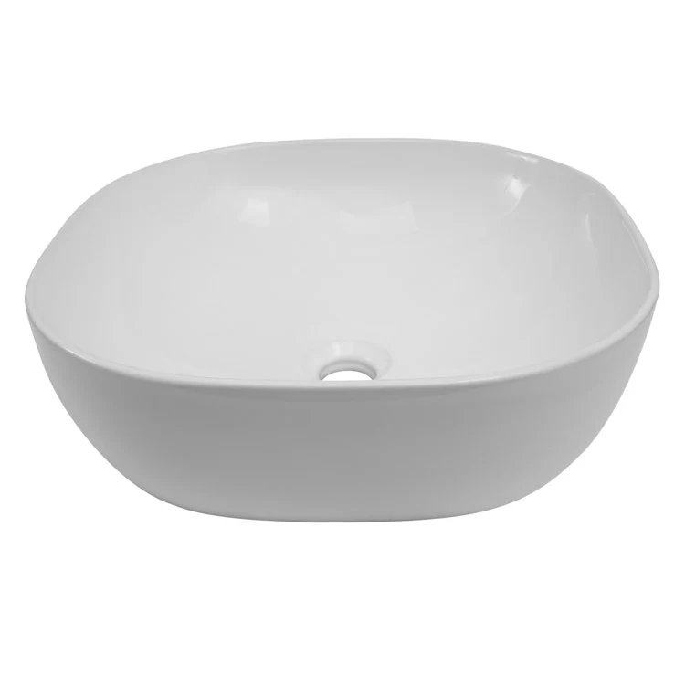 Vessel Shasta Above Counter Oval 16 Inch White Vitreous China - Frankwebs