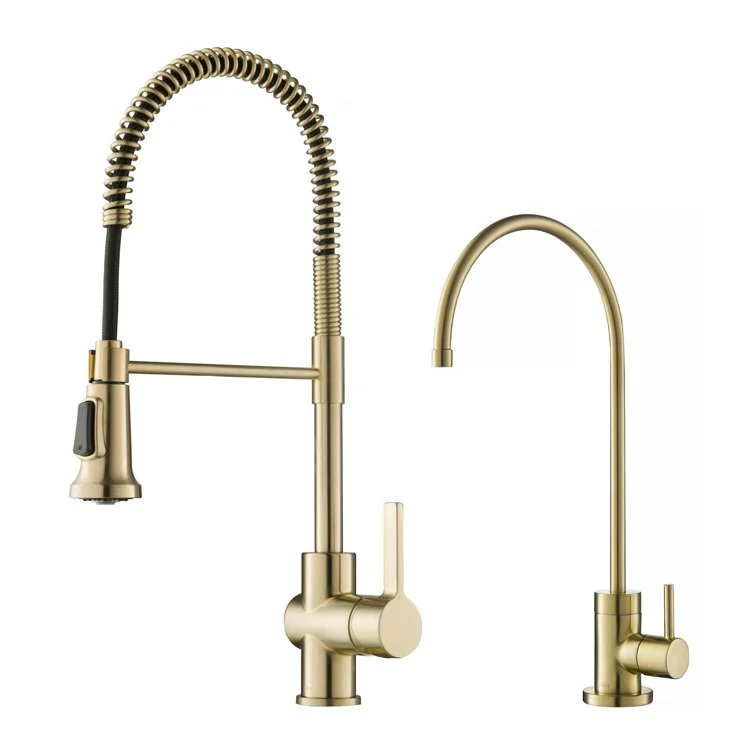 Britt Commercial-Style Kitchen Faucet and Purita Water Filter Faucet Combo - Frankwebs