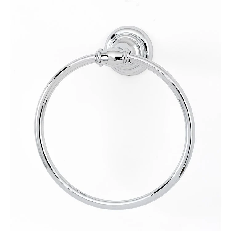 Towel Ring Charlie's Bath 6 Inch Polished Chrome Brass 2-3/4 Inch - Frankwebs