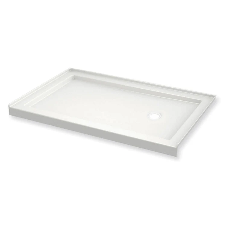 Shower Base B3 Round Drain/Left Corner White 60 x 36 Inch Acrylic ADA Left - Frankwebs