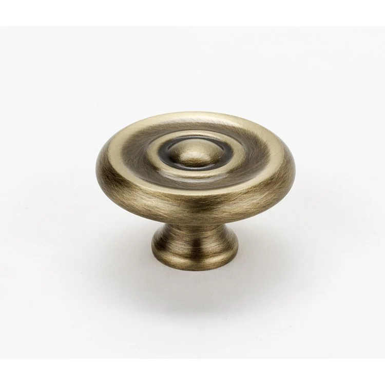 Knob II Collection Round Bronze Brass 1-1/2 Inch 1 Inch 11/16 Inch - Frankwebs