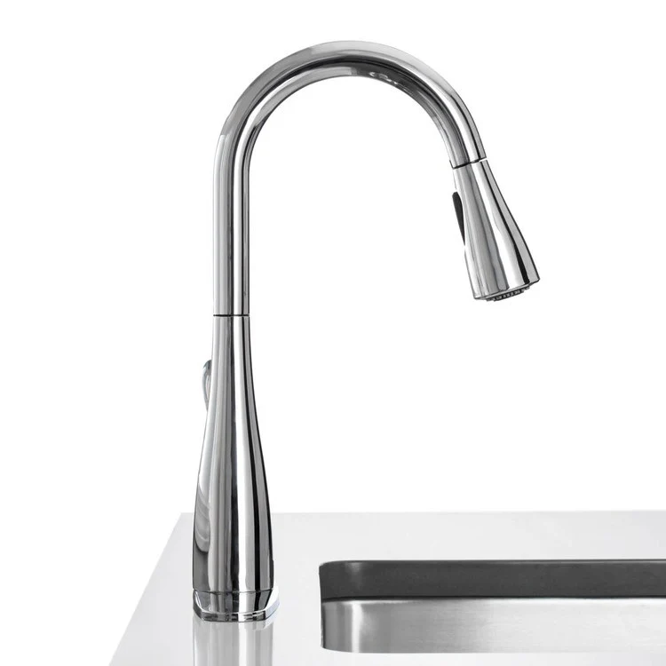 Arbor Single Handle High-Arc Pull Down Kitchen Faucet - Frankwebs
