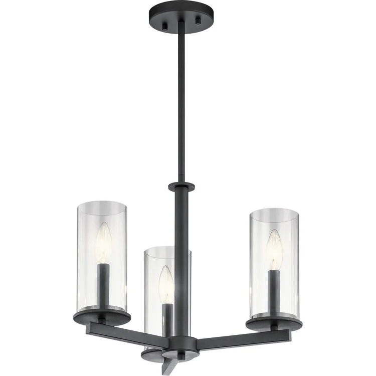 Crosby Three-Light Convertible Chandelier/Semi-Flush Mount Ceiling Fixture - Frankwebs