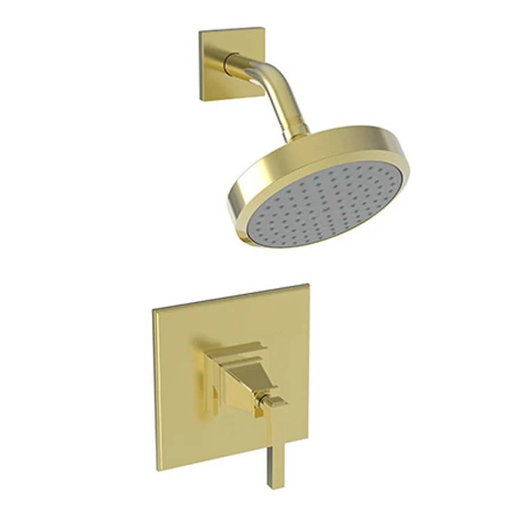Shower Trim Malvina Pressure Balanced Square Face Plate 1 Lever Forever Brass PVD ADA 1.8 Gallons per Minute 1 Function - Frankwebs