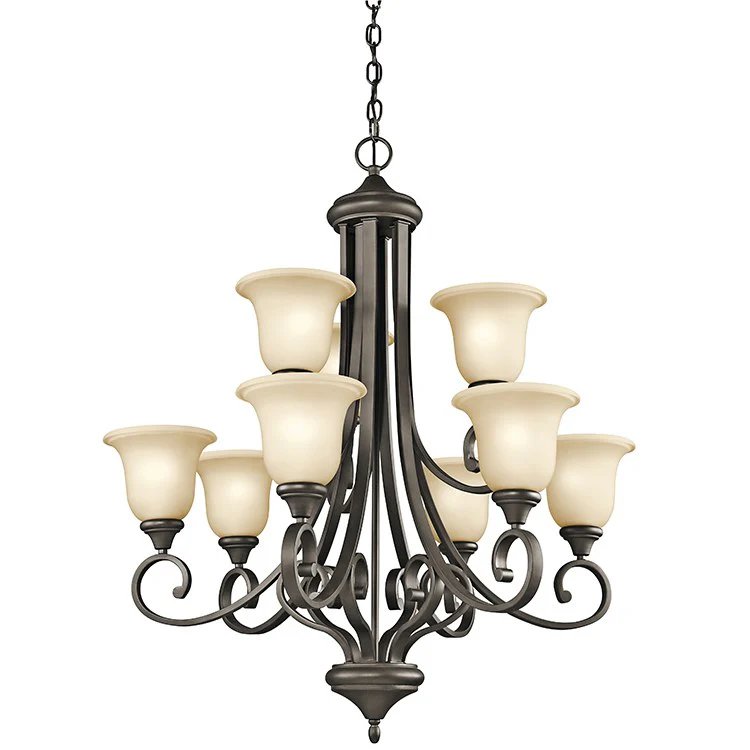 Monroe Nine-Light Two-Tier Chandelier - Frankwebs
