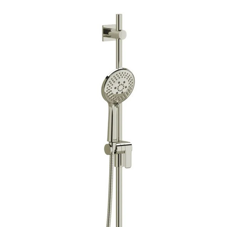 Handshower Set Round 4-Jet with Cursor Polished Nickel 4 Function 2.0 Gallons per Minute 36 Inch Slide Bar - Frankwebs