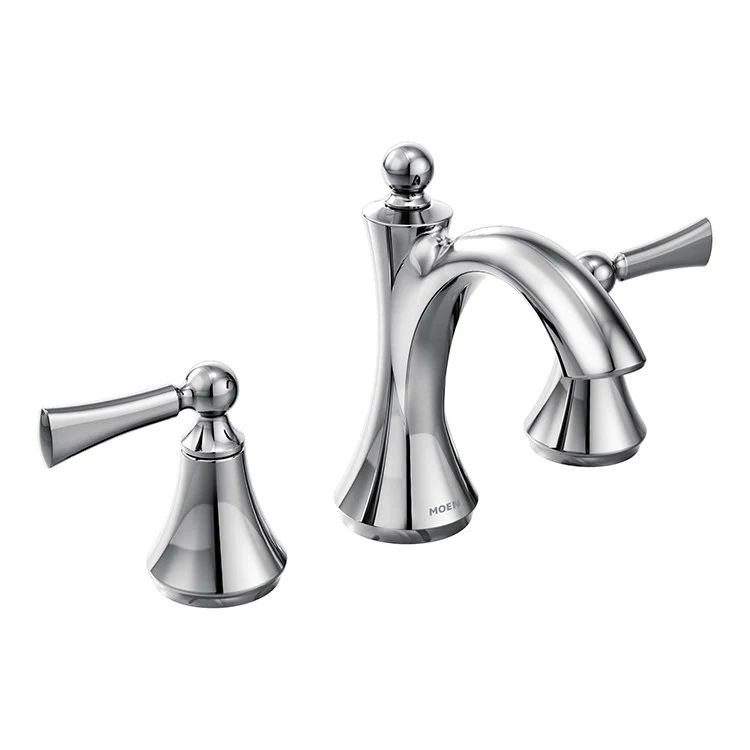 Wynford Two Handle High Arc Widespread Bathroom Faucet with Lever Handles - Frankwebs