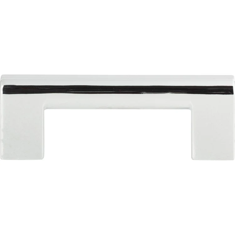 Drawer Pull Atlas Round Rail Brushed Nickel Zinc Alloy 3 Inch 3-3/4 x 1/2 Inch - Frankwebs