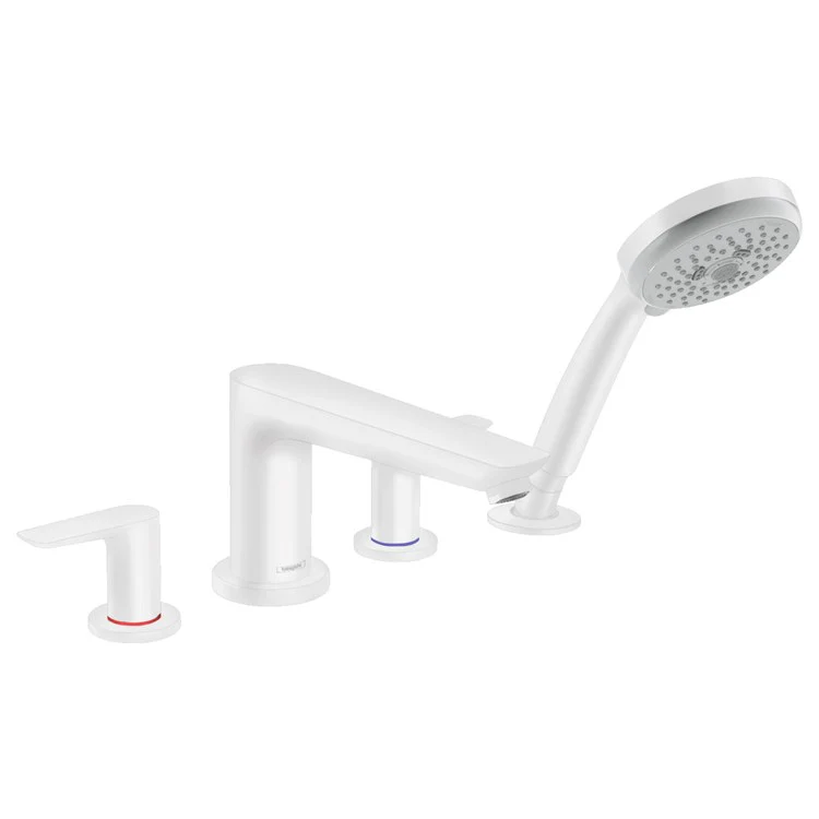 Talis E Two Handle 4-Hole Roman Tub Filler with Handshower - Frankwebs