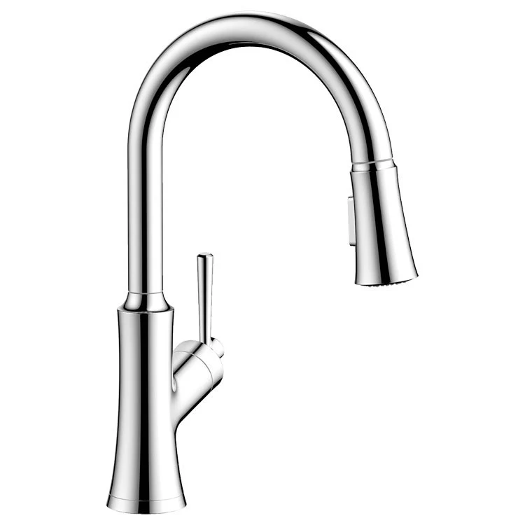 Joleena Single Handle High-Arc Pull Down Kitchen Faucet, 1.75 GPM - Frankwebs