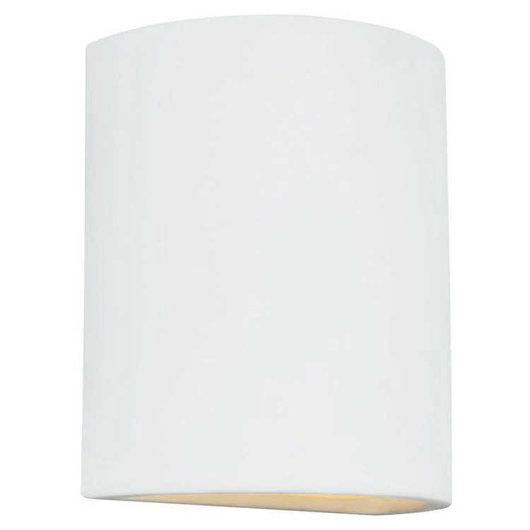 Paintable Ceramic Single-Light Outdoor Wall Sconce - Frankwebs