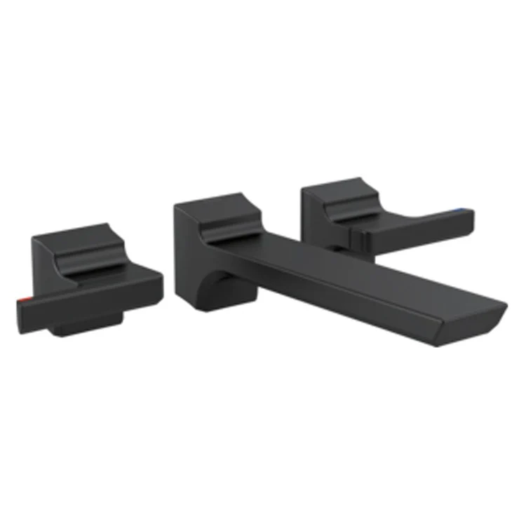 Lavatory Trim Pivotal Wall Mount 2 Lever Matte Black ADA - Frankwebs