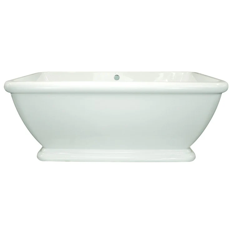Soaking Tub Designer Collection Rockwell 66 x 36 Inch Freestanding Tub Only Center White Acrylic - Frankwebs