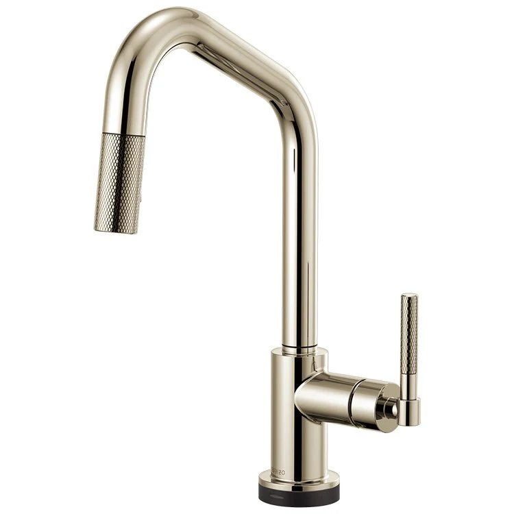 Litze Single Handle SmartTouch Pull Down Faucet with Angled Spout/Knurled Handle - Frankwebs