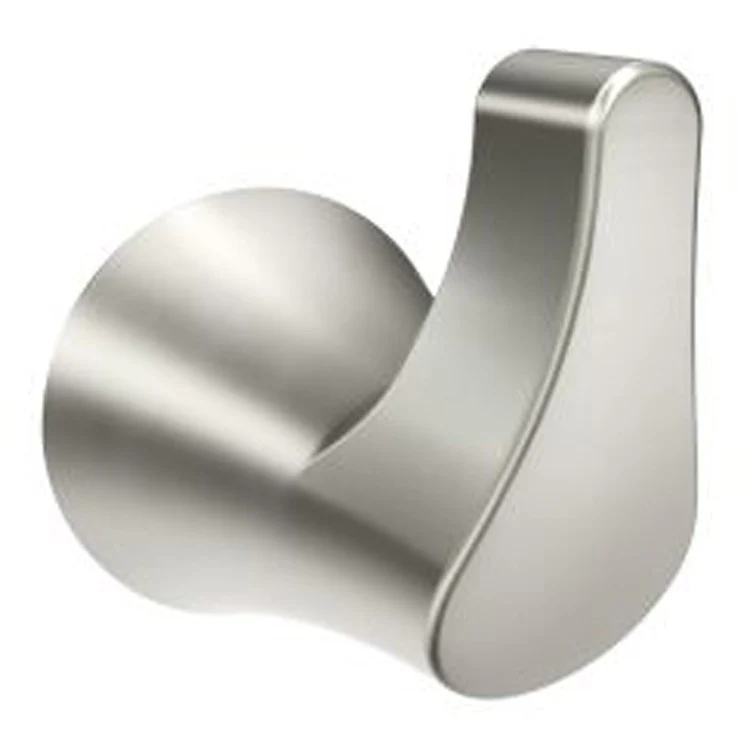 Robe Hook Danika Single Brushed Nickel 2-1/5 Inch 2-3/10 Inch Concealed Screw Zinc - Frankwebs