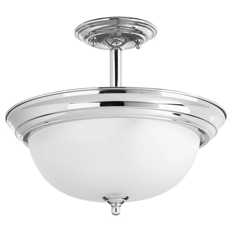 Melon Two-Light Semi-Flush Mount Ceiling Light with Etched Glass - Frankwebs