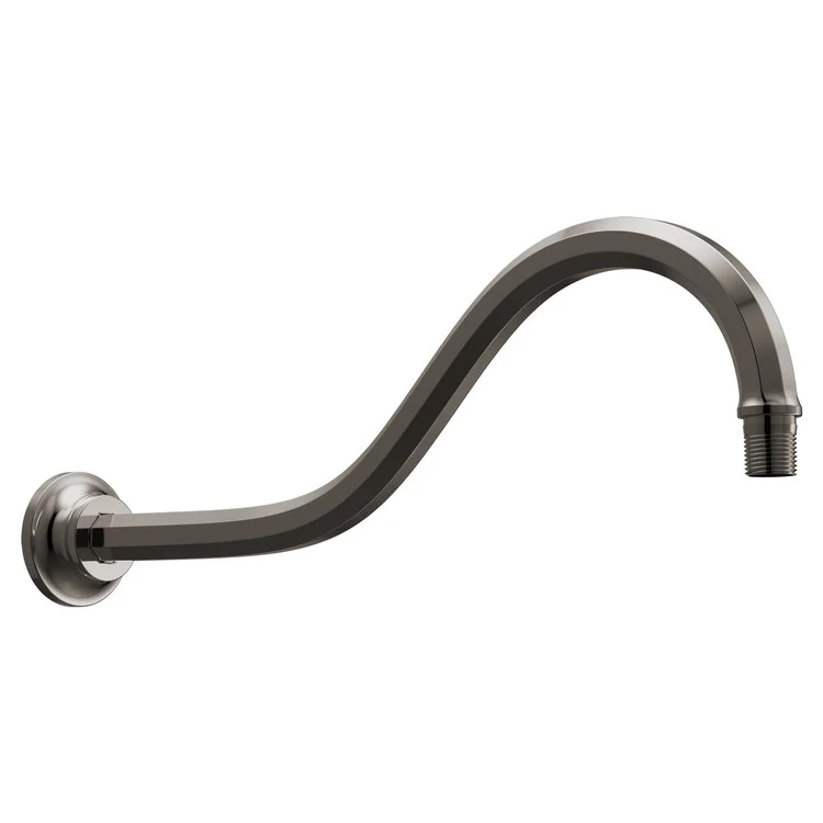 Shower Arm Beauclere with Flange Brilliance Polished Gold 16 Inch 1/2 IN 14 NPT Brass Wall Mount - Frankwebs