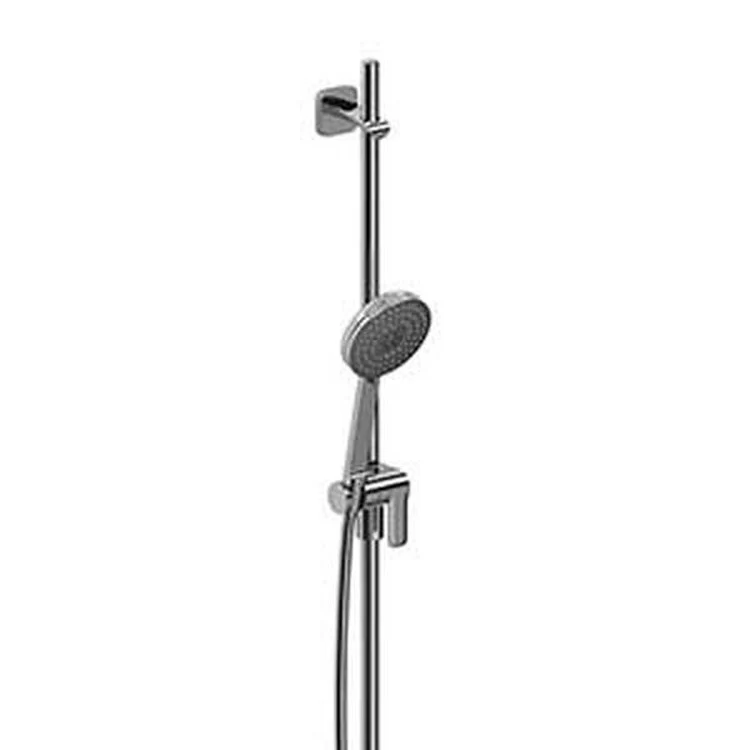 Handshower Set Round Polished Nickel 2 Function WaterSense 1.8 Gallons per Minute 36 Inch Slide Bar - Frankwebs