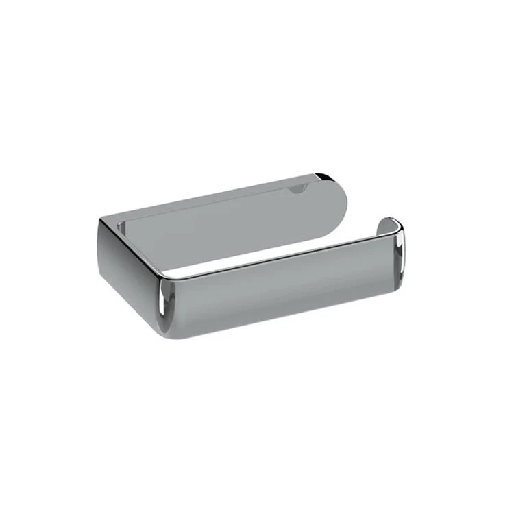 Toilet Paper Holder Ciclo Brushed Chrome Zinc 5-3/4L Inch 1-3/8 Inch Wall Mount - Frankwebs