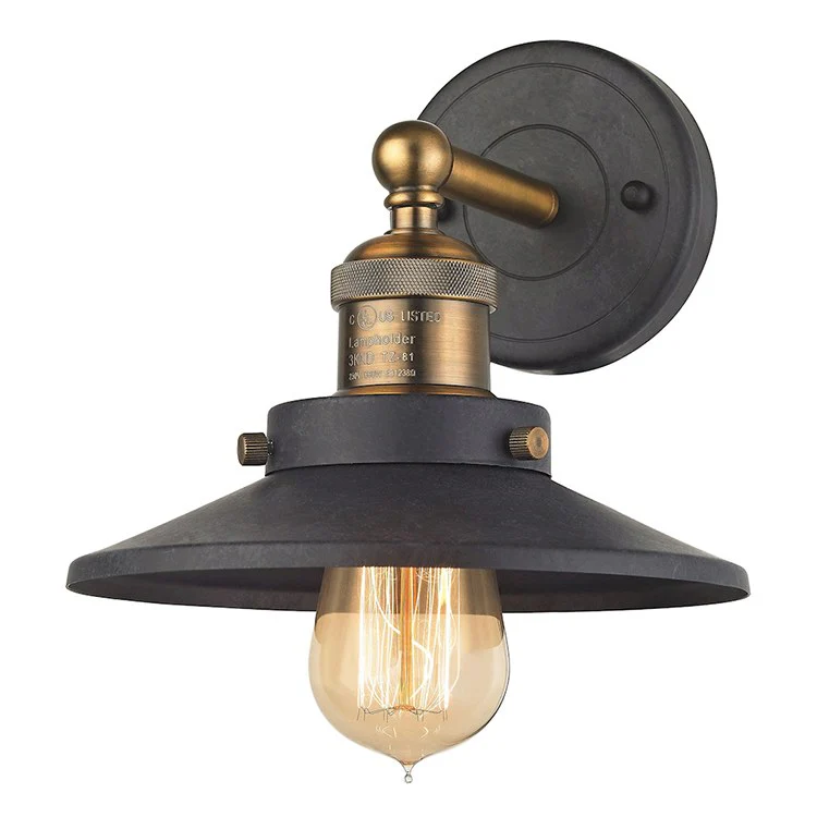 English Pub Single-Light Bathroom Wall Sconce - Frankwebs