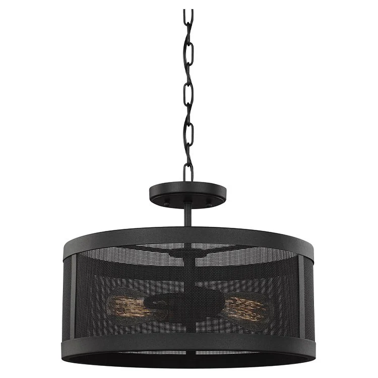 Gereon Two-Light LED Convertible Semi-Flush Mount Ceiling Fixture/Pendant - Frankwebs