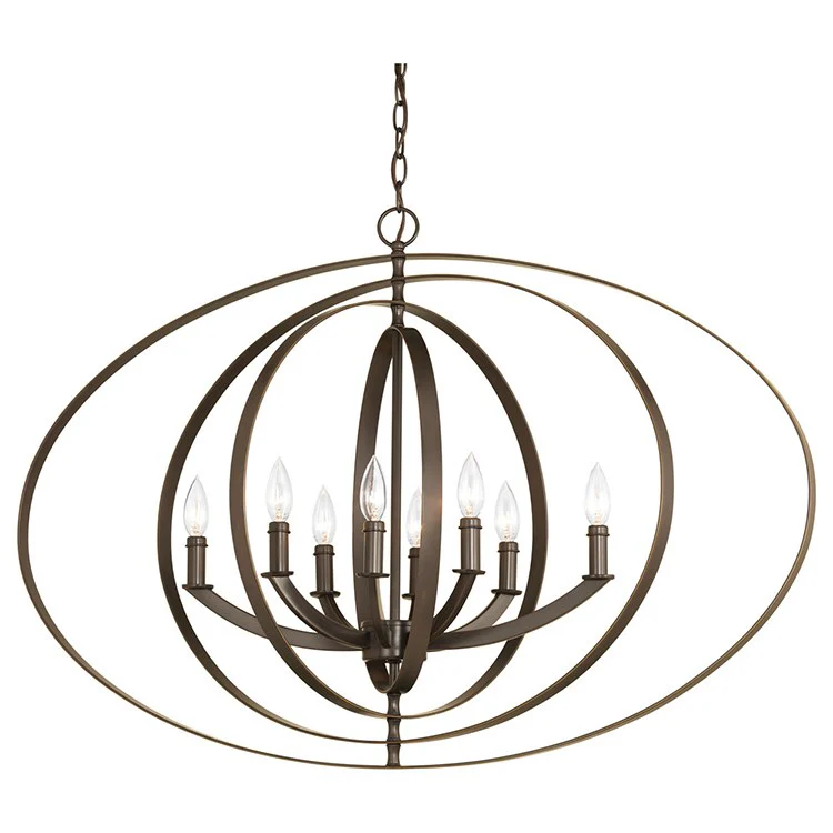 Equinox Eight-Light Oval Pendant Light - Frankwebs