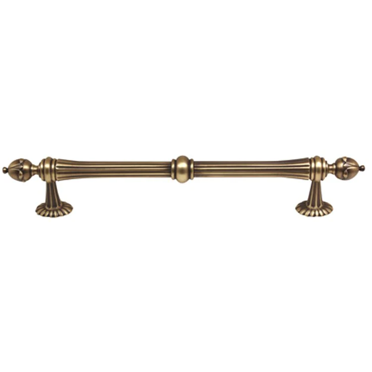 Pull Ornate Oversized Satin Nickel Brass 12 Inch 12-1/4 Inch 2-1/2 Inch - Frankwebs