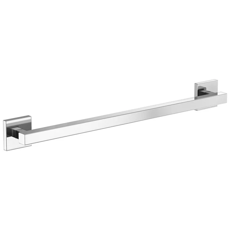 Grab Bar 24 Inch European Square Matte Black ADA Concealed Mount Metal - Frankwebs