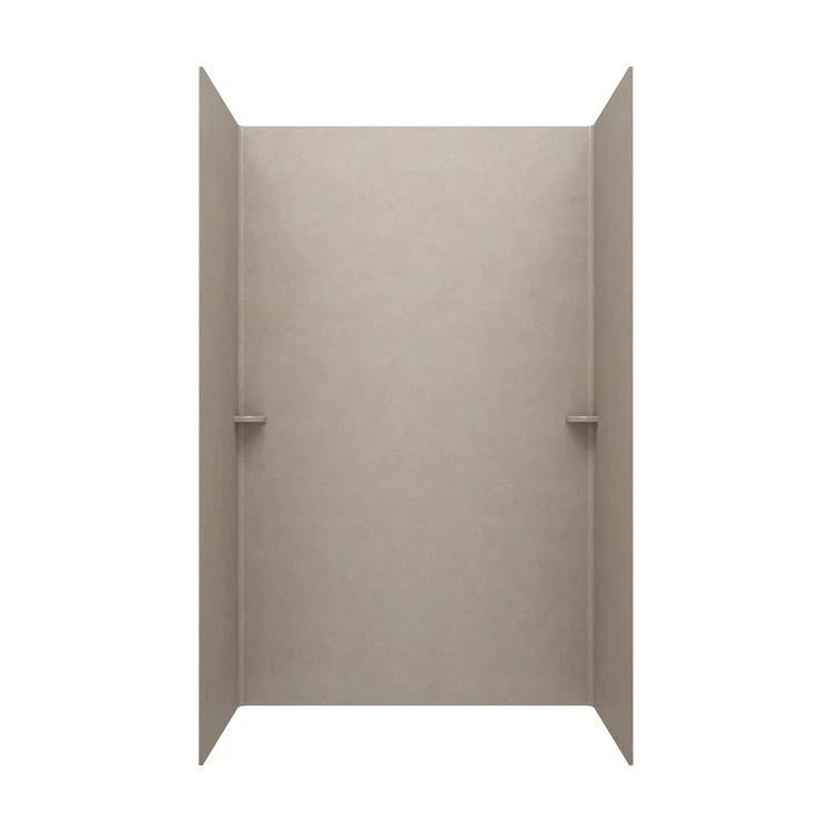 Shower Wall Kit Smooth Glue Up 36 x 62 x 96 Inch Limestone Swanstone - Frankwebs