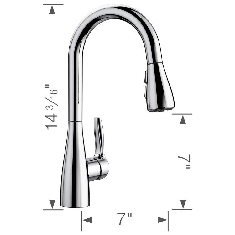 Atura Single Handle Pull Down Bar/Prep Faucet - Frankwebs