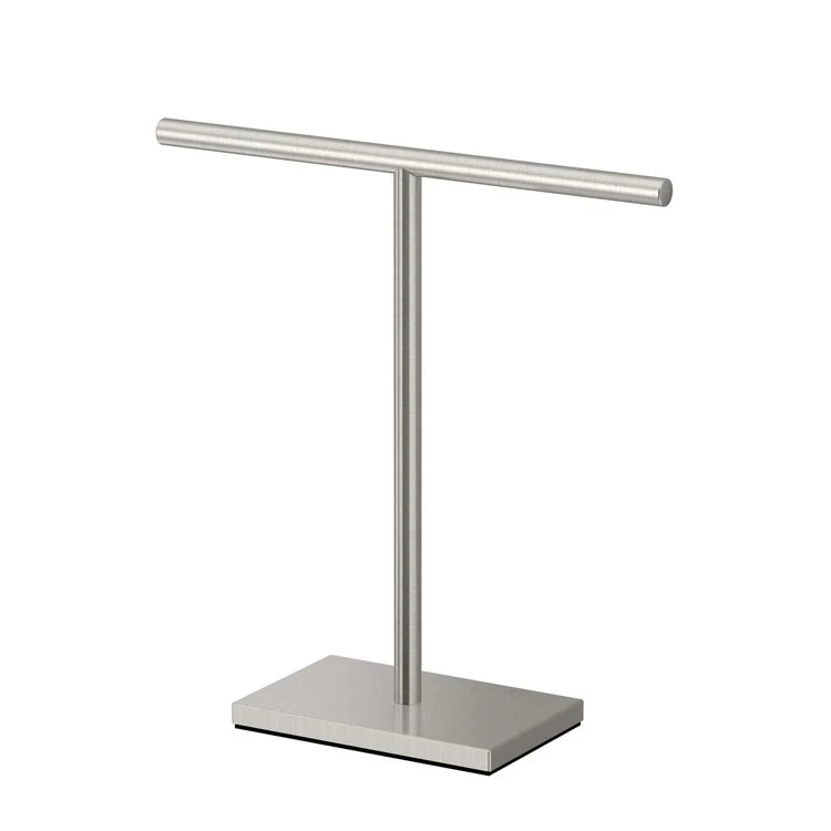 Towel Holder Countertop T-Style Holder Matte Black Metal 1 Arm - Frankwebs