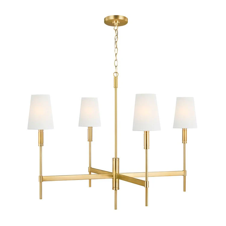 Beckham Classic Four-Light Chandelier by Thomas O'Brien - Frankwebs