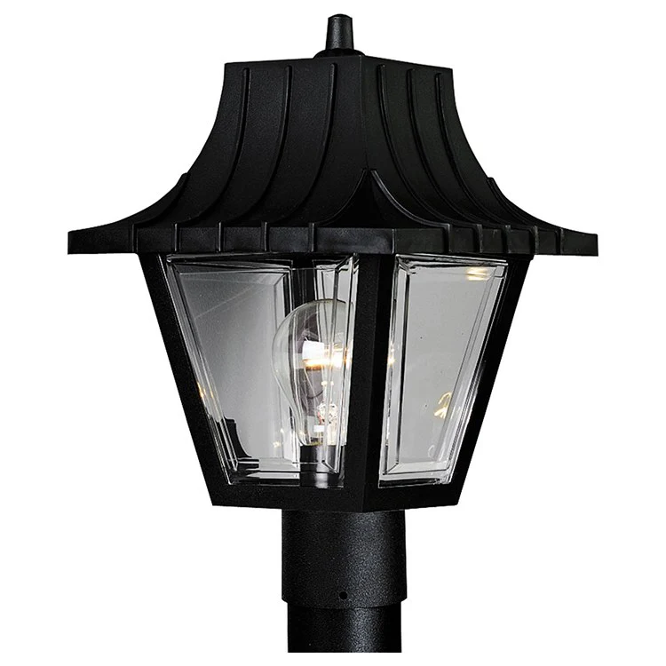 Mansard Single-Light Post Lantern - Frankwebs