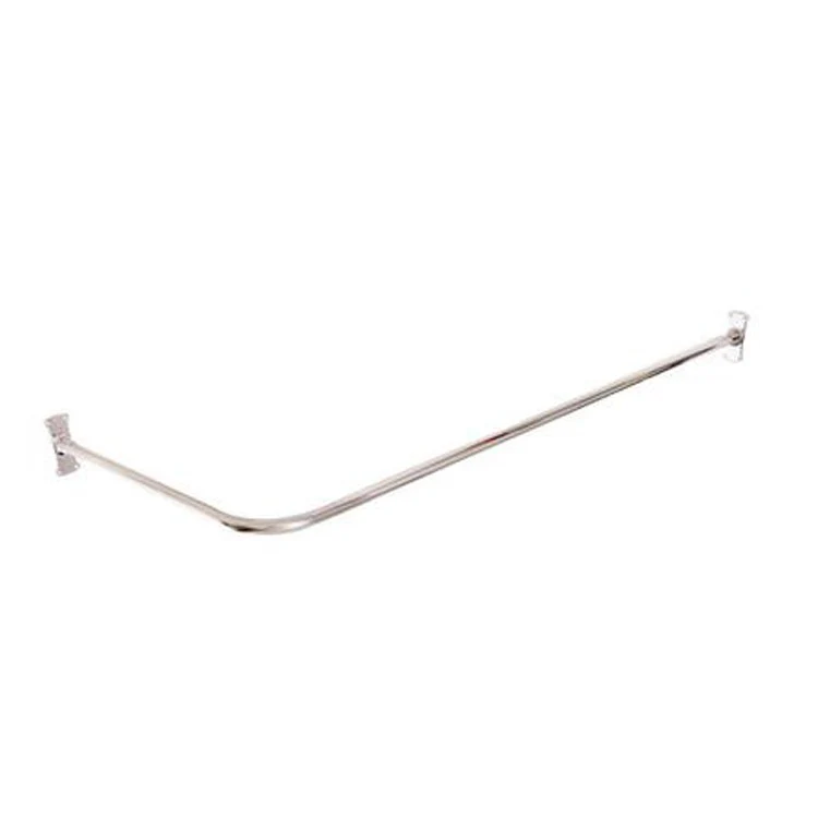 Shower Rod Corner Polished Nickel 72 Inch Brass - Frankwebs